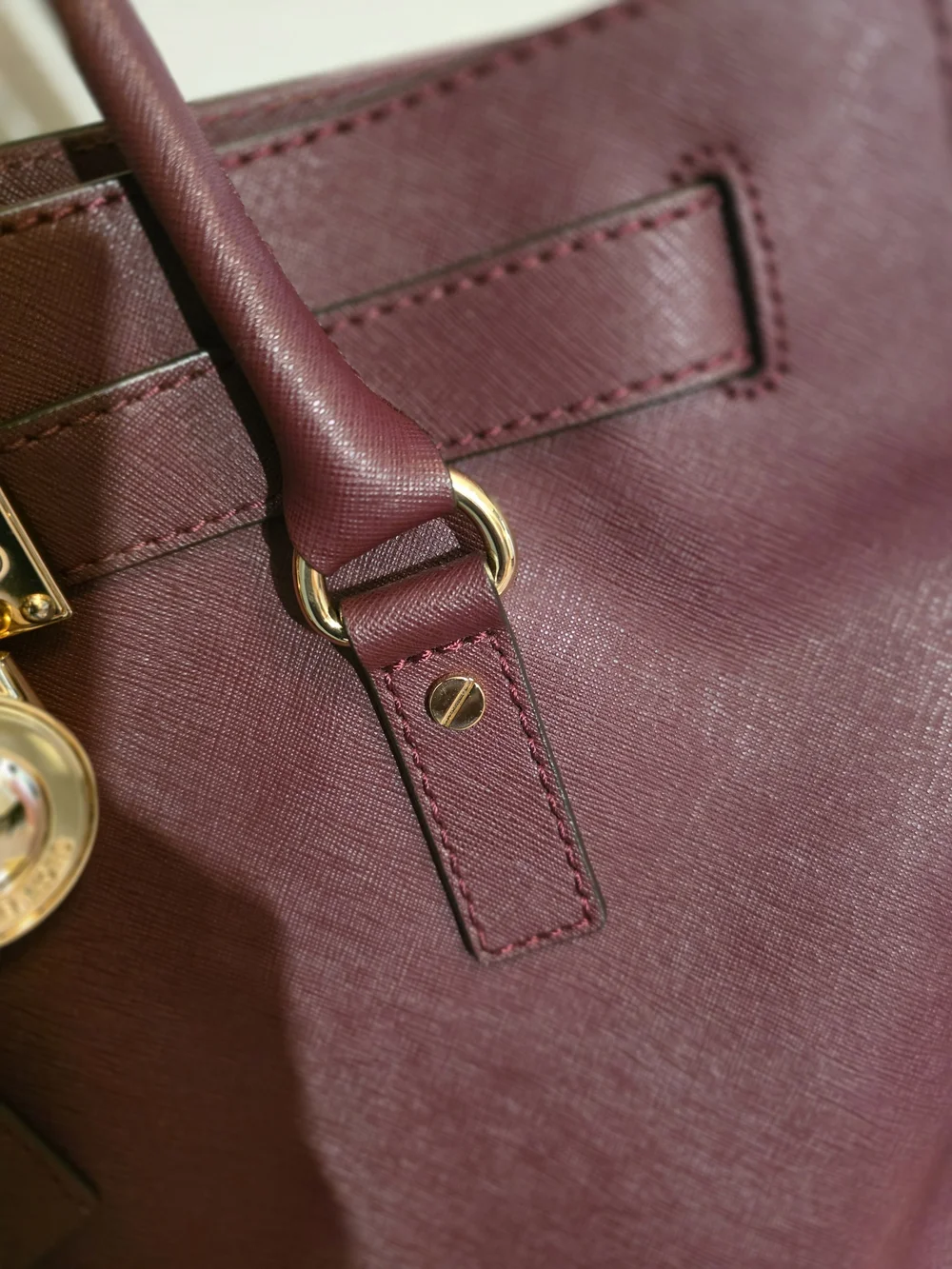 Michael Kors Plum Saffiano Leather Satchel